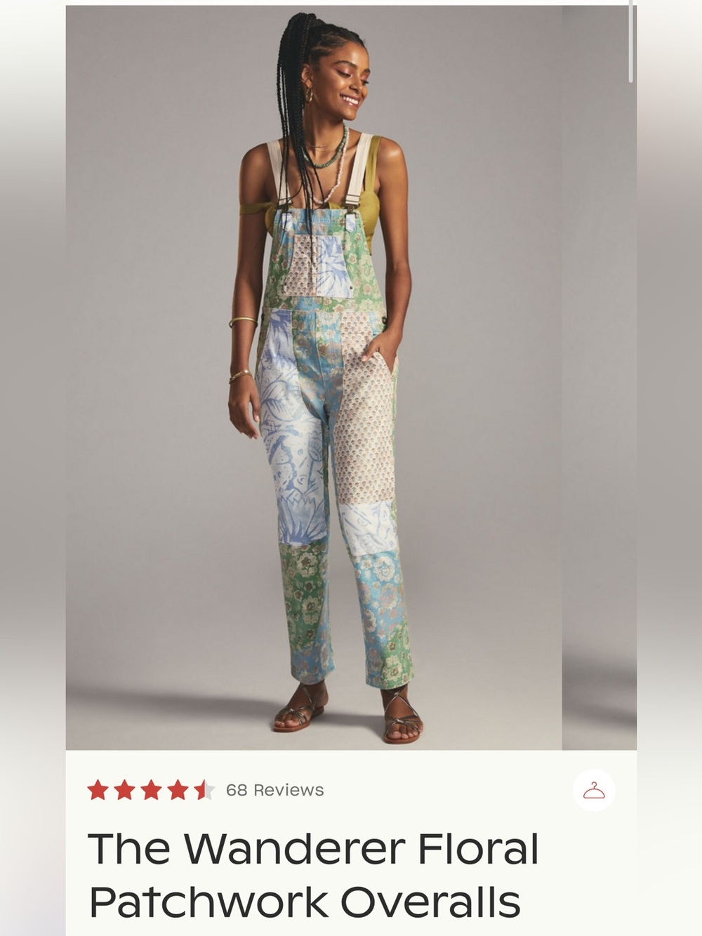 Pilcro x Anthropologie Patchwork Overalls